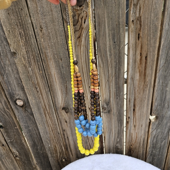 Colorful Beaded Necklace and Bracelet Set - Picture 3 of 16